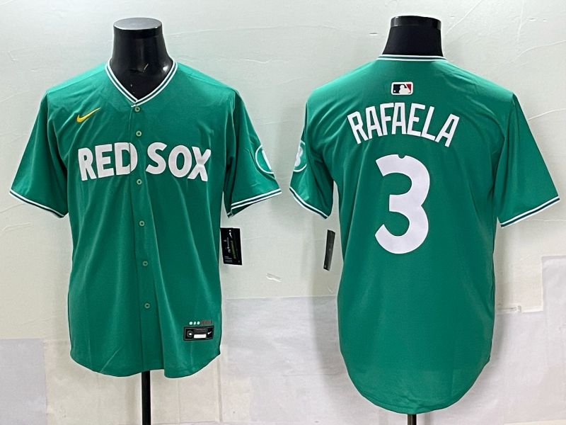 Men 2025 Boston Red Sox #3 Rafaela Drak Green Joint Name Nike MLB Jersey 031->boston red sox->MLB Jersey